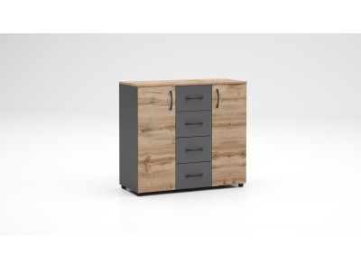 Скрин Аполо 4 (дъб вотан/антрацит)